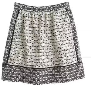 J. Crew Textured Block Print Skirt